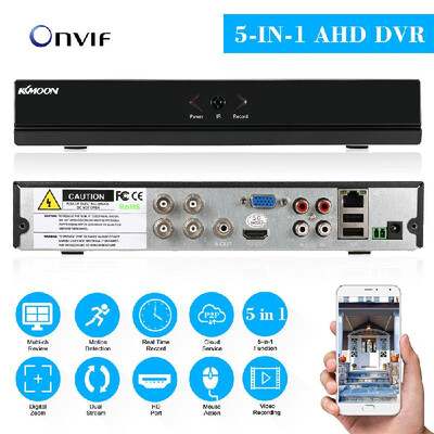 KKmoon 4CH Channel CCTV Video Recorder 1080P Hybrid NVR AHD TVI CVI DVR 5-in-1 P2P Cloud Network Onvif Support Plug&Play Phone
KKmoon 4CH Channel CCTV Video Recorder 1080P Hybrid NVR AHD TVI CVI DVR 5-in-1 P2P Cloud Network Onvif Support Plug&Play Phone
