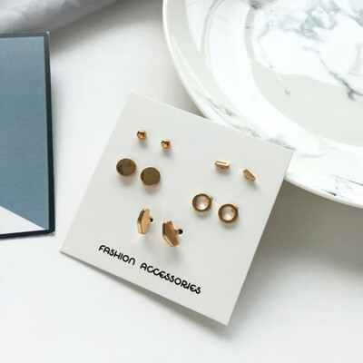 5 pairset Gold Silver Color Earrings Set Heart Geometric Stud Earrings Set Pearl Earrings for Women Jewelry Gifts
5 pairset Gold Silver Color Earrings Set Heart Geometric Stud Earrings Set Pearl Earrings for Women Jewelry Gifts