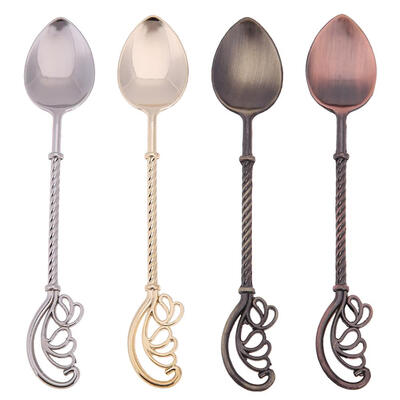 4pcs Creative Alloy Coffee Ice Cream Tea Spoon Retro Stick Tea Spoons
4pcs Creative Alloy Coffee Ice Cream Tea Spoon Retro Stick Tea Spoons