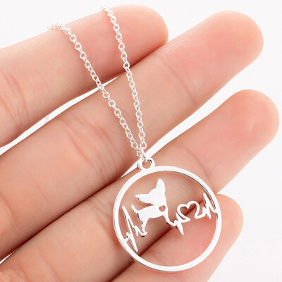 Fashion Jewelry 1PC Popular Creative Paw Heartbeat Cartoon Dog Pendant Necklace Trendy For Women 
Fashion Jewelry 1PC Popular Creative Paw Heartbeat Cartoon Dog Pendant Necklace Trendy For Women