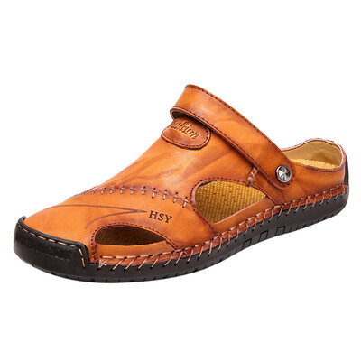 2019 new man shoes slip-on solid color Mens Summer Casual Shoes Man Leather Sandals Breathable Tide Outdoor Beach Shoes
2019 new man shoes slip-on solid color Mens Summer Casual Shoes Man Leather Sandals Breathable Tide Outdoor Beach Shoes