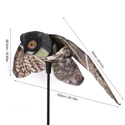 Greensen Prowler Owl with Moving Wing Garden Scarecrow Predator Decoy Pest Prowler Owl with Moving WingProwler Owl
Greensen Prowler Owl with Moving Wing Garden Scarecrow Predator Decoy Pest Prowler Owl with Moving WingProwler Owl