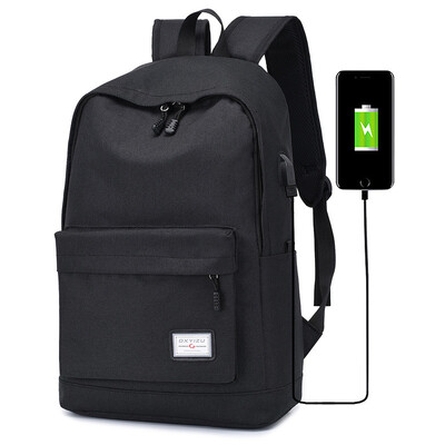 Fashion mens backpack female tide bag bag USB charging outdoor travel computer backpack