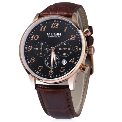 MEGIR M2022 Men Quartz Sport Watch Three Working Sub-dials Water Resistance Luminous Pointer Chronograph Wristwatch
MEGIR M2022 Men Quartz Sport Watch Three Working Sub-dials Water Resistance Luminous Pointer Chronograph Wristwatch