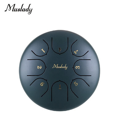 Muslady 6 Inch Mini Steel Tongue Drum C Key 8 Tones Percussion Instrument Hand Pan Drum with Drum Mallets Carry Bag
Muslady 6 Inch Mini Steel Tongue Drum C Key 8 Tones Percussion Instrument Hand Pan Drum with Drum Mallets Carry Bag