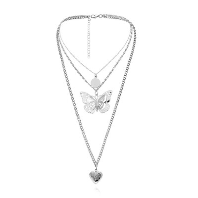 3D Hollow Butterfly Open Heart I Love You Women Lady Necklace Choker Pendientes Gold Pendant Exquisite Coin Round Sweater Chain
3D Hollow Butterfly Open Heart I Love You Women Lady Necklace Choker Pendientes Gold Pendant Exquisite Coin Round Sweater Chain