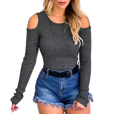 Women Long Sleeve O Neck T Shirt Casual Slim Fit Tops Sweater Pullover Blouse
Women Long Sleeve O Neck T Shirt Casual Slim Fit Tops Sweater Pullover Blouse