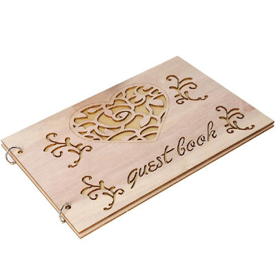 Handiness Hollowed-Out Shape Wooden Creative Decoration Wedding Supplies 20 Pages Notebook Guest Book
Handiness Hollowed-Out Shape Wooden Creative Decoration Wedding Supplies 20 Pages Notebook Guest Book