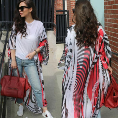 Womens Kimono Blouse Coat Boho Floral Cardigan Jacket Tops Beach Bikini Cover Up
Womens Kimono Blouse Coat Boho Floral Cardigan Jacket Tops Beach Bikini Cover Up