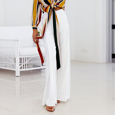 Tailored Women OL Loose Stretch High Waist Wide Leg Long Pants Palazzo Trousers
Tailored Women OL Loose Stretch High Waist Wide Leg Long Pants Palazzo Trousers