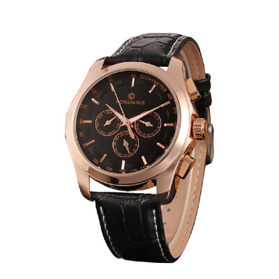 FORSINING Fashion Calendar Date Week Leather Band Watch Men Automatic Mechanical Wristwatch
FORSINING Fashion Calendar Date Week Leather Band Watch Men Automatic Mechanical Wristwatch
