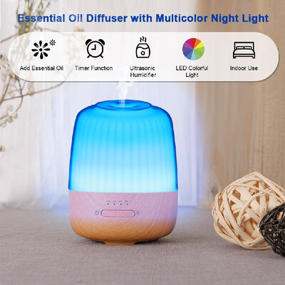 Essential Oil Diffuser with Night Light Humidifier with Timer Function Waterless Auto Shut-off Multicolor LED Lights Changing for
Essential Oil Diffuser with Night Light Humidifier with Timer Function Waterless Auto Shut-off Multicolor LED Lights Changing for