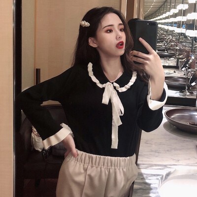 Korean Women Tshirt Slim Long Sleeve Knit T-shirts Bottoming Tops Cute Turn-down Collar Solid Femal T Shirts Clothes
Korean Women Tshirt Slim Long Sleeve Knit T-shirts Bottoming Tops Cute Turn-down Collar Solid Femal T Shirts Clothes
