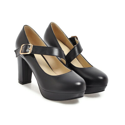 IDIFU Womens Retro Round Toe Buckle Strap Chunky High Heels Platform Mary Jane Pumps Shoes
IDIFU Womens Retro Round Toe Buckle Strap Chunky High Heels Platform Mary Jane Pumps Shoes