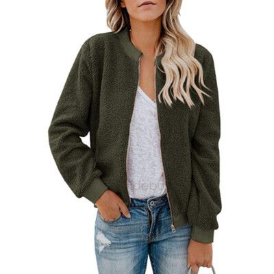 Womens Thick Warm Jacket Tops Autumn Winter Outdoor Zipper Solid Outwear Coats
Womens Thick Warm Jacket Tops Autumn Winter Outdoor Zipper Solid Outwear Coats