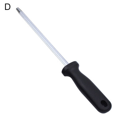Kitchen Chefs Knife Sharpener Steel Rod Handle Grinder Whetstone Sharpening Tool