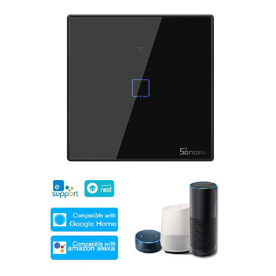 SONOFF T3EU3C-TX 3 Gang Smart WiFi Wall Light Switch 433Mhz RF Remote Control APPTouch Control Timer EU Standard Panel Smart Swit
SONOFF T3EU3C-TX 3 Gang Smart WiFi Wall Light Switch 433Mhz RF Remote Control APPTouch Control Timer EU Standard Panel Smart Swit