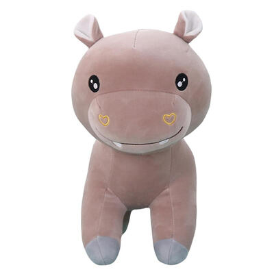 Cute Hippo Plush Toys Cotton Stuffed Soft Animal Cartoon Pillow Cushion