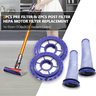 4pcs Pre Filter & Post Filter HEPA Motor Filter Replacement for Dyson DC41 DC65 Vacuum Cleaner
4pcs Pre Filter & Post Filter HEPA Motor Filter Replacement for Dyson DC41 DC65 Vacuum Cleaner