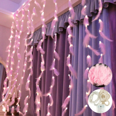New 3X3 Meters DIY LED Feather Romantic Light String Curtain Room Wedding Decoration Copper Wire Lamp
New 3X3 Meters DIY LED Feather Romantic Light String Curtain Room Wedding Decoration Copper Wire Lamp