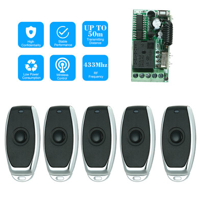 433Mhz DC 12V Universal RF Remote Control Switch Relay Receiver Module Mini 1CH Wireless Control Switch 5PCS RF 433 Mhz Transmit
433Mhz DC 12V Universal RF Remote Control Switch Relay Receiver Module Mini 1CH Wireless Control Switch 5PCS RF 433 Mhz Transmit