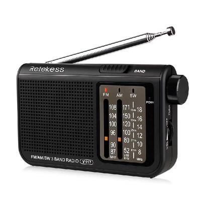 Retekess V-117 FM AM SW Radio Multiband Portable Radio Receiver with Hand Strap Earphone Output Port Black
Retekess V-117 FM AM SW Radio Multiband Portable Radio Receiver with Hand Strap Earphone Output Port Black