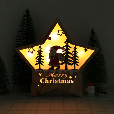 Toponeto LED Light Cute Christmas Pentagram Ornaments Window Holiday Decoration
Toponeto LED Light Cute Christmas Pentagram Ornaments Window Holiday Decoration