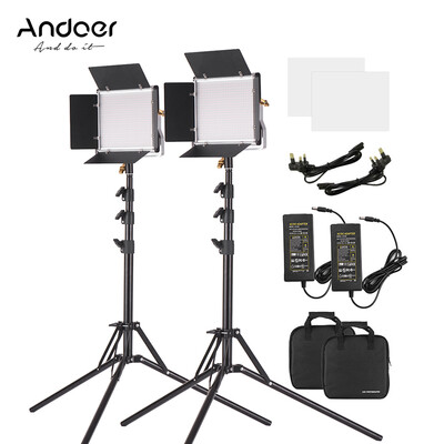 Andoer 2 Packs LED Video Light&787 Inches Stand Lighting Kit Dimmable 660 LED Bulbs Bi-Color Light Panel 3200-5600K CRI 85 w
Andoer 2 Packs LED Video Light&787 Inches Stand Lighting Kit Dimmable 660 LED Bulbs Bi-Color Light Panel 3200-5600K CRI 85 w