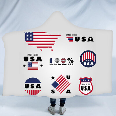 Toponeto American Independence Day Plush Hooded Warm Blanket Dressing Hooded Blanket 
Toponeto American Independence Day Plush Hooded Warm Blanket Dressing Hooded Blanket