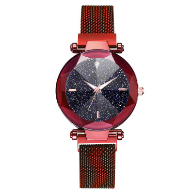 2019 Hot Sale Starry Sky Watch Womens Luxury Magnet Buckle Quartz Wristwatch Geometric Surface Female Luminous Clock for Gifts
2019 Hot Sale Starry Sky Watch Womens Luxury Magnet Buckle Quartz Wristwatch Geometric Surface Female Luminous Clock for Gifts