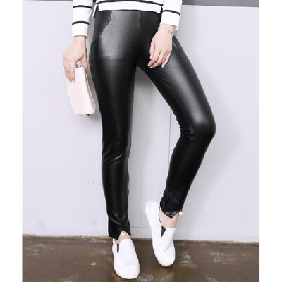 New Fashion Women Leathery Pants Leggings V Cutouts Diamond Peal Soft Elastic Bodycon Long Pants Trousers Black
New Fashion Women Leathery Pants Leggings V Cutouts Diamond Peal Soft Elastic Bodycon Long Pants Trousers Black