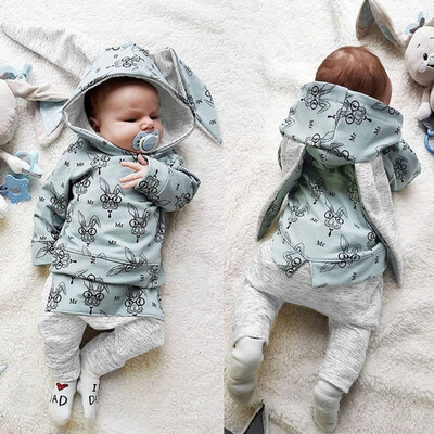 Infant Baby Boys Girls Long Sleeve Rabbit Print Hooded Tops Pants Set Outfits
Infant Baby Boys Girls Long Sleeve Rabbit Print Hooded Tops Pants Set Outfits