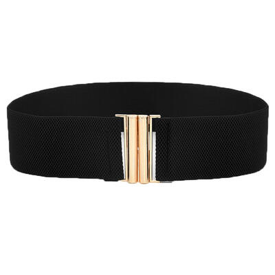 Lady Solid Color Buckle Wide Faux Leather Elastic Waistband Belt for Jeans Pants
Lady Solid Color Buckle Wide Faux Leather Elastic Waistband Belt for Jeans Pants