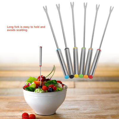 6pcsSet Stainless Steel Fondue Forks Chocolate Cheese Dessert Fondue Pot Forks Kitchen Tool Tableware Kitchenware
6pcsSet Stainless Steel Fondue Forks Chocolate Cheese Dessert Fondue Pot Forks Kitchen Tool Tableware Kitchenware