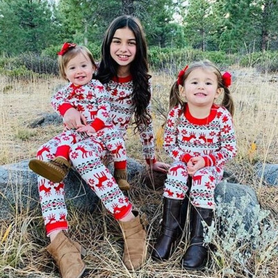 Christmas Family Pajamas Parents Children Outfits Baby Rompers Elk Printed Sleepwear
Christmas Family Pajamas Parents Children Outfits Baby Rompers Elk Printed Sleepwear