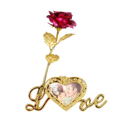 24K Gold Plated Artificial Rose Flower With Photo Frame Base Unique Gifts For Valentines Day Thanksgiving Mothers Day
24K Gold Plated Artificial Rose Flower With Photo Frame Base Unique Gifts For Valentines Day Thanksgiving Mothers Day
