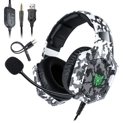 ONIKUMA K8 35mm Gaming Headset Stereo Over-ear Headphones RGB LED Lights Noise-canceling Microphone Volume Control for PS4 New Xb
ONIKUMA K8 35mm Gaming Headset Stereo Over-ear Headphones RGB LED Lights Noise-canceling Microphone Volume Control for PS4 New Xb
