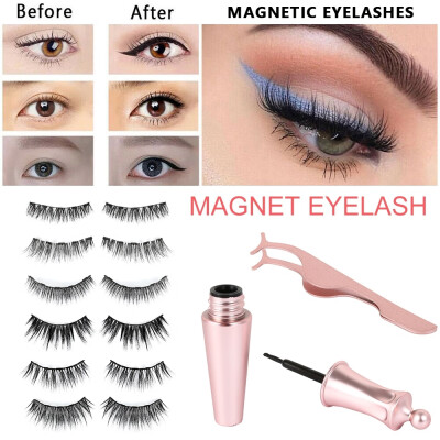 3 Pairsset 5 Magnet Magnetic False Eyelashes & Magnetic Liquid Eyeliner & Tweezer Set Waterproof Long Lasting Eyelash Extension
3 Pairsset 5 Magnet Magnetic False Eyelashes & Magnetic Liquid Eyeliner & Tweezer Set Waterproof Long Lasting Eyelash Extension