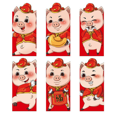Chinese Year Red Pocket The Year of the Pig Red Envelopes for Kids Elder Lucky Gifts Year Pictures Red Pockets 6pcsSet
Chinese Year Red Pocket The Year of the Pig Red Envelopes for Kids Elder Lucky Gifts Year Pictures Red Pockets 6pcsSet