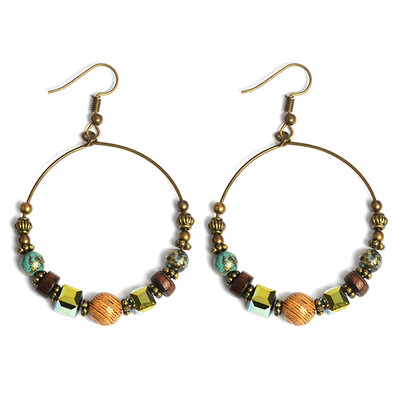 Bohemia Crystal Beads Drop Earrings Boho Round Circle Vintage Earring Ethnic Jewelry For Women
Bohemia Crystal Beads Drop Earrings Boho Round Circle Vintage Earring Ethnic Jewelry For Women