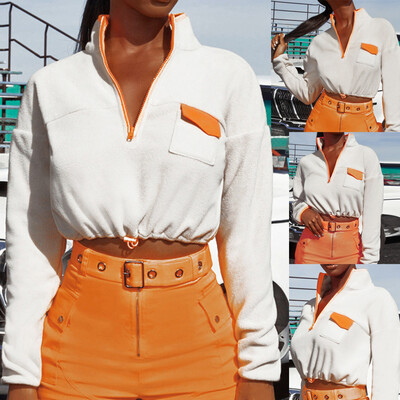 Tailored Women Fashion Zipper Stand Collar Collar Long Sleeve Tops Blouse Sweatshirt
Tailored Women Fashion Zipper Stand Collar Collar Long Sleeve Tops Blouse Sweatshirt