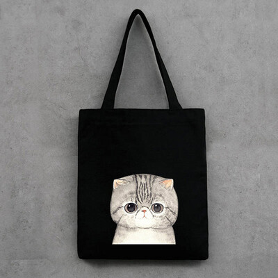 Tailored Fashion Women Canvas Printing Cute Cat Shoulder Bags Large Capacity Shopping Bag
Tailored Fashion Women Canvas Printing Cute Cat Shoulder Bags Large Capacity Shopping Bag