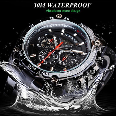 Gobestart Waterproof Three Eye Six Needle Automatic Mechanical Mens Steel Belt Watch
Gobestart Waterproof Three Eye Six Needle Automatic Mechanical Mens Steel Belt Watch