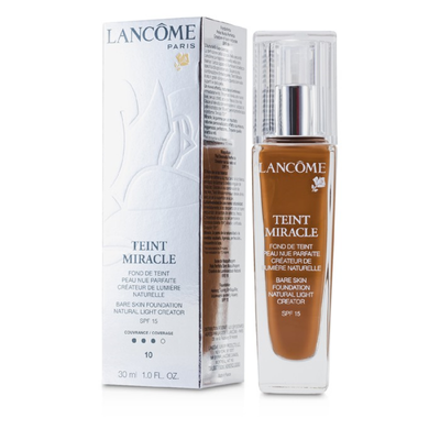 LANCOME - Teint Miracle Bare Skin Foundation Natural Light Creator SPF 15 - 10 Praline 30ml1oz
LANCOME - Teint Miracle Bare Skin Foundation Natural Light Creator SPF 15 - 10 Praline 30ml1oz