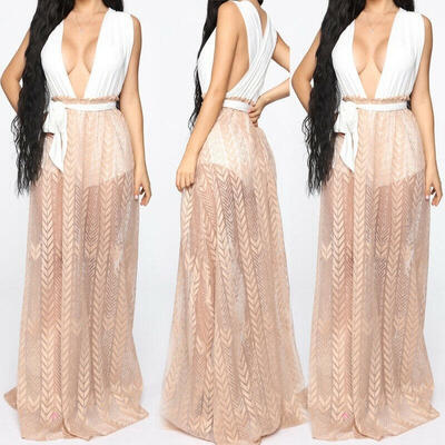 Women Sexy Sheer Mesh High Waist Maxi Skirt Solid Color See-Through Floor Length Skirt Bikini Bottom Covers Up
Women Sexy Sheer Mesh High Waist Maxi Skirt Solid Color See-Through Floor Length Skirt Bikini Bottom Covers Up