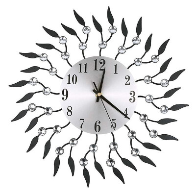 Retro Luxury Art Wall Clock Flower Diamond Round Quartz Clock Mute Home Living Room Decoration
Retro Luxury Art Wall Clock Flower Diamond Round Quartz Clock Mute Home Living Room Decoration