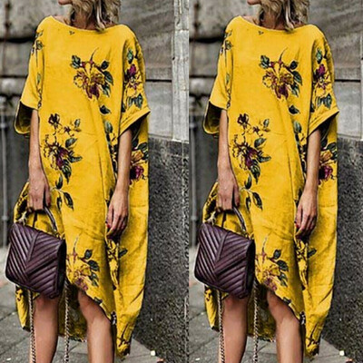 Womens Short Sleeve Boho Cotton Linen Kaftan Maxi Dress Floral Long Dress Sundress
Womens Short Sleeve Boho Cotton Linen Kaftan Maxi Dress Floral Long Dress Sundress