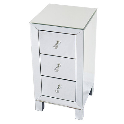 Contemporary Regency Glamour Style Mirrored 3-Drawers Nightstand Bedside Table Hollywood
Contemporary Regency Glamour Style Mirrored 3-Drawers Nightstand Bedside Table Hollywood