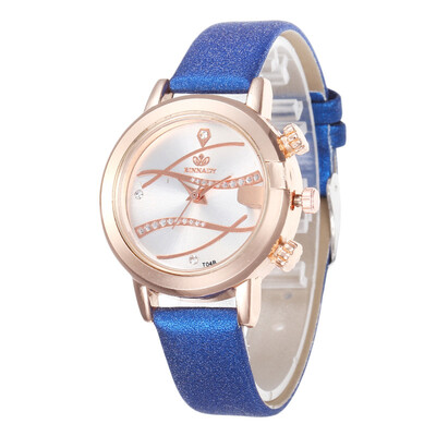 Simple diamond-studded leather strap ladies watch spot direct student watch
Simple diamond-studded leather strap ladies watch spot direct student watch