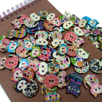Siaonvr 50pcs Mixed Cat 2 Holes Wooden Buttons Sewing Scrapbooking Crafts
Siaonvr 50pcs Mixed Cat 2 Holes Wooden Buttons Sewing Scrapbooking Crafts